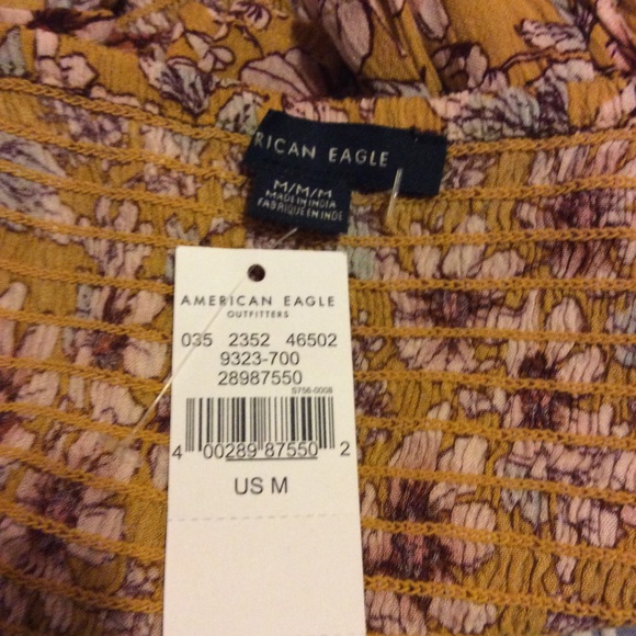 American Eagle Women's Halter Flower Pattern Tank - Picture 5 of 5
